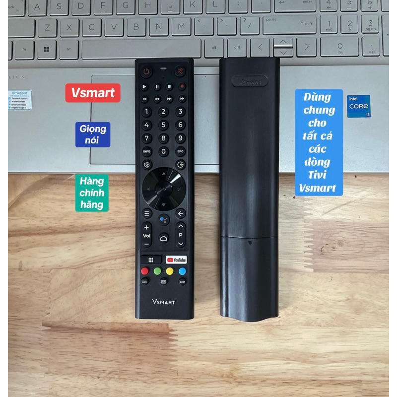 Remote điều khiển Tivi Vsmart hàng cao cấp tặng kèm pin( Dùng chung tất ...