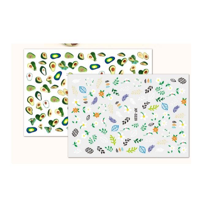 Sticker dán móng trang trí mẫu mới XF 3220 3230 3270