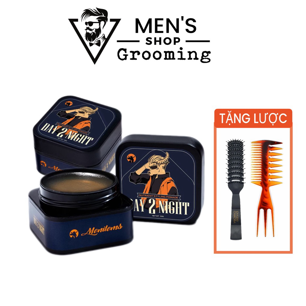 Sáp vuốt tóc Menitems Pomade Jelly Day 2 Night 50g hàng chính hãng, gel ...