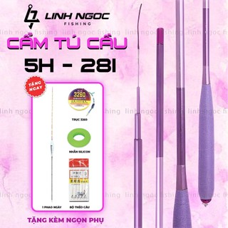 Cần Câu Đài Cẩm Tú Cầu 4h Chuyên Rô Riếc Cảm Giác Giữ Cá Tốt