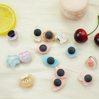 Set 14 Sticker, Charm 3D chủ đề Pizza DIY Mita gắn Dép Sục, Cá Sấu JB-14