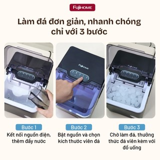 Fujihome IM1218 – Máy Làm Đá Viên Mini 9 Viên, 10 kg/ngày, 100 W