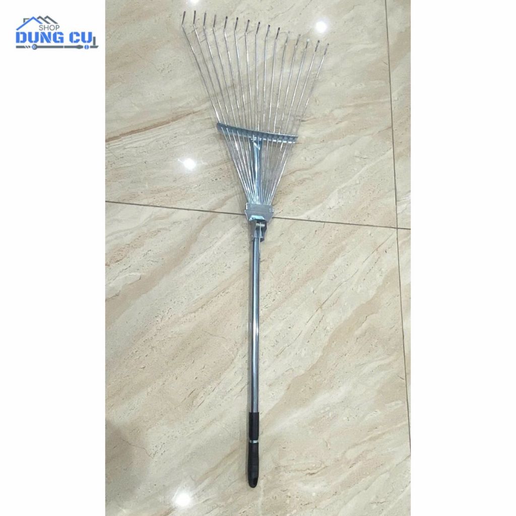 Cào lá cào rác 15 răng bằng thép đã gồm cán | Shopee Việt Nam