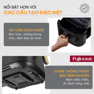Nồi Chiên Không Dầu Fujihome 8 Lít A8DG1NEW – 11 Chế Độ Nấu, Chống Dính Cao Cấp