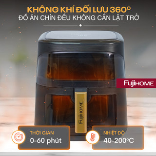 Nồi Chiên Không Dầu Fujihome 8 Lít A8DG1NEW – 11 Chế Độ Nấu, Chống Dính Cao Cấp