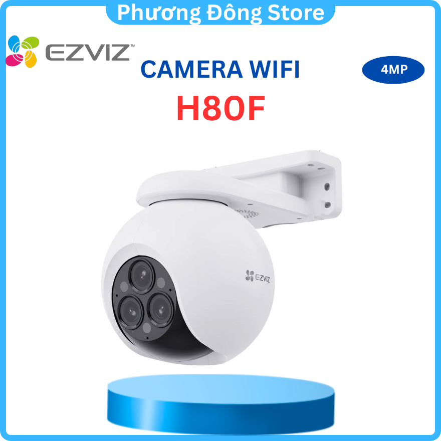 CAMERA IP WIFI EZVIZ H80F 4MP Color 2K 3 ỐNG KÍNH ZOOM ĐẾN 12X - Xoay ...