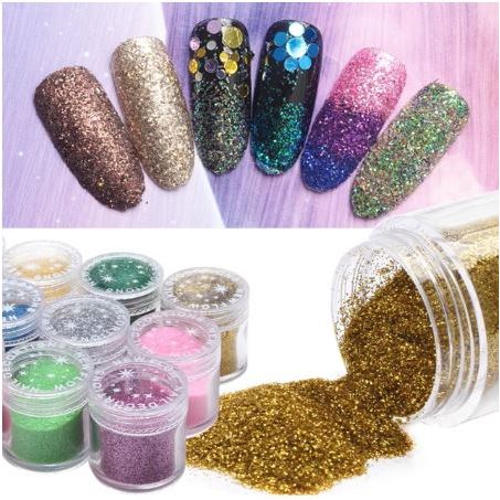 Nhũ rắc hũ 10g, có nhiều màu để chọn lựa