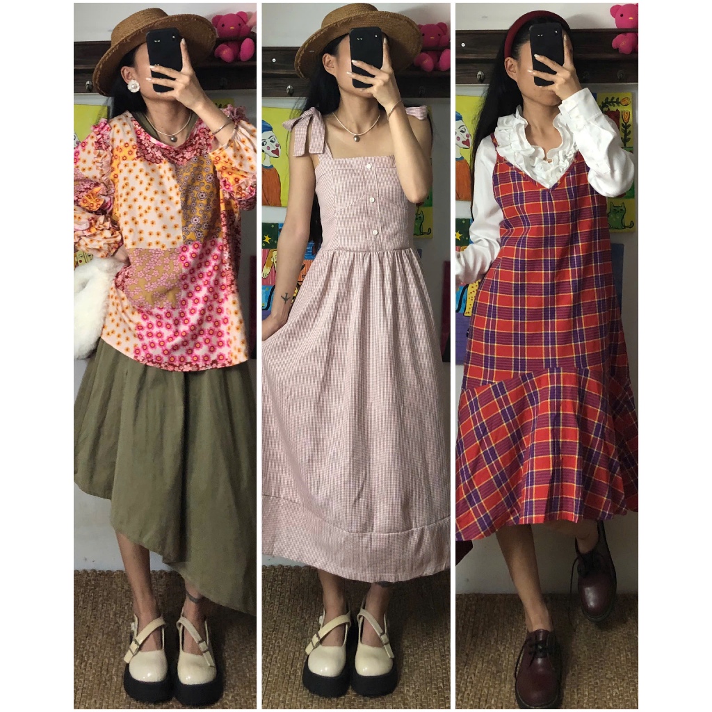 APRIL6 CLOTHING - Set bộ mix sẵn, đầm váy dáng dài 2hand [ig: april6_clothing]]