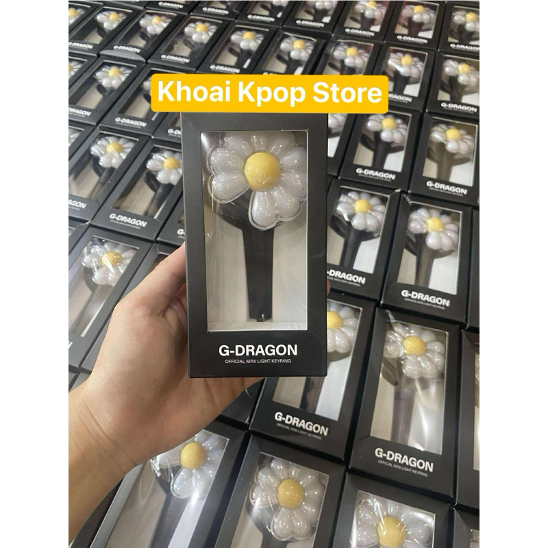 Tặng Pin dự phòng] Keyring Lightstick G-Dragon - móc khoá Gậy Cổ