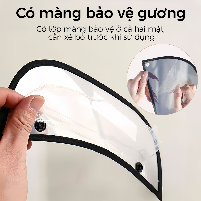 Mặt nạ bảo vệ xe máy, chống giọt bắn, chống tia UV, có van thở, chống bụi và chống sương mù, kính bảo hộ có thể tháo rời