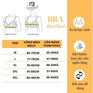 Áo Lá Học Sinh AL-156 Cotton Co Giãn – Có Mousse Mỏng – Thấm Hút Tốt- khóa cài 2 móc- dây vai tăng đơ dễ dàng cân chỉnh