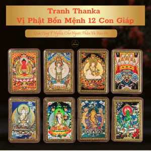 Tranh Thanka Vị Phật Bổn Mệnh 12 Con Giáp - CXNP70