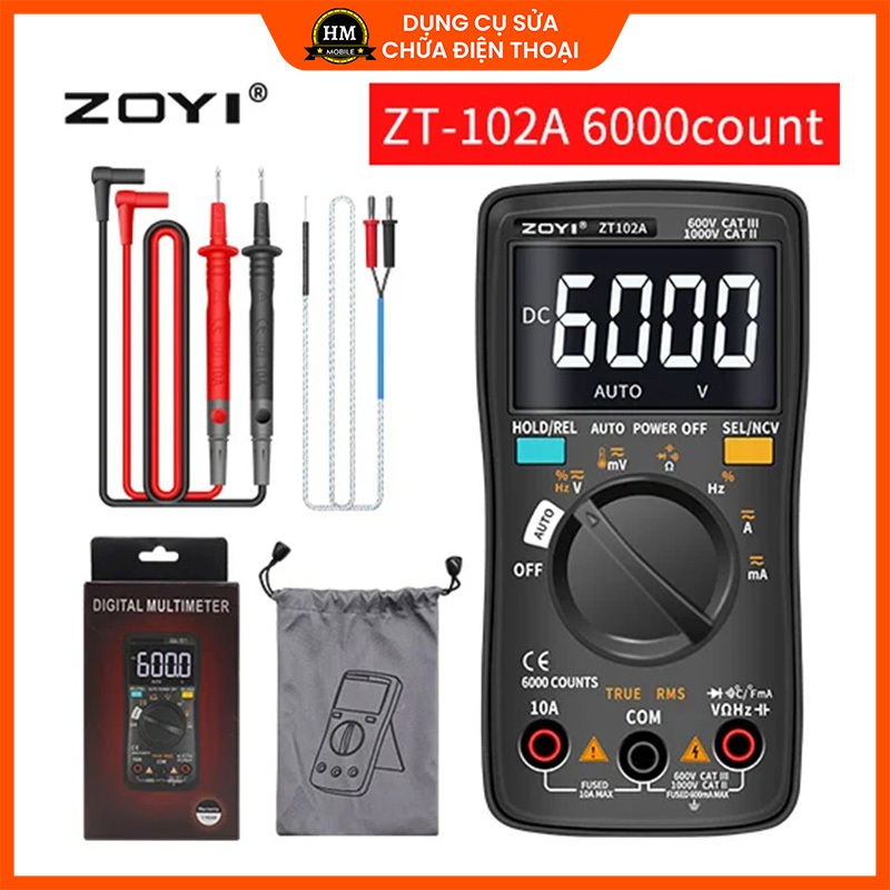Đồng hồ vạn năng ZOYI ZT102A 3W cầm tay