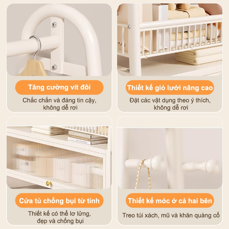 𝐎𝐥𝐢𝐟𝐞 Giá Treo Quần Áo Đa Chức Năng Móc Treo Đồ Phòng Ngủ Chữ A Giá Phơi Quần Áo