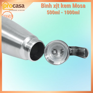 Binh xịt kem tươi Mosa 500ml - 1000ml (0.5 lít và 1 lít)