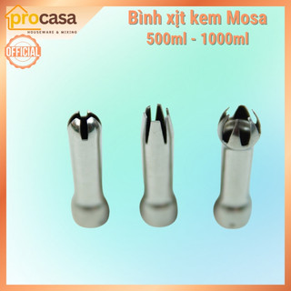 Binh xịt kem tươi Mosa 500ml - 1000ml (0.5 lít và 1 lít)