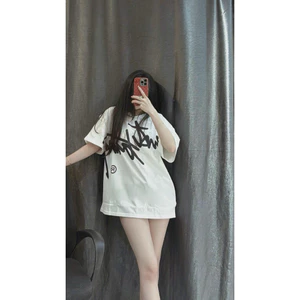Áo Thun Chuottrang Hình In Sắc Nét Form Rộng Unisex Nam Nữ Chất Vải Cotton Dày Dặn