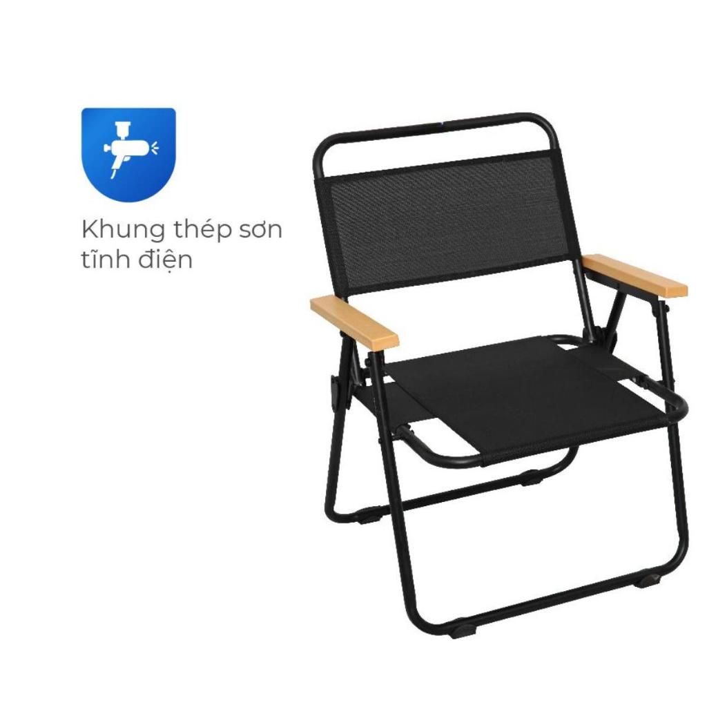 Ghế cà phê QUI PHÚC, thép sơn tĩnh điện, chắc chắn, chịu lực tốt, lưng lưới thoáng khí, thoải mái, gấp gọn linh hoạt
