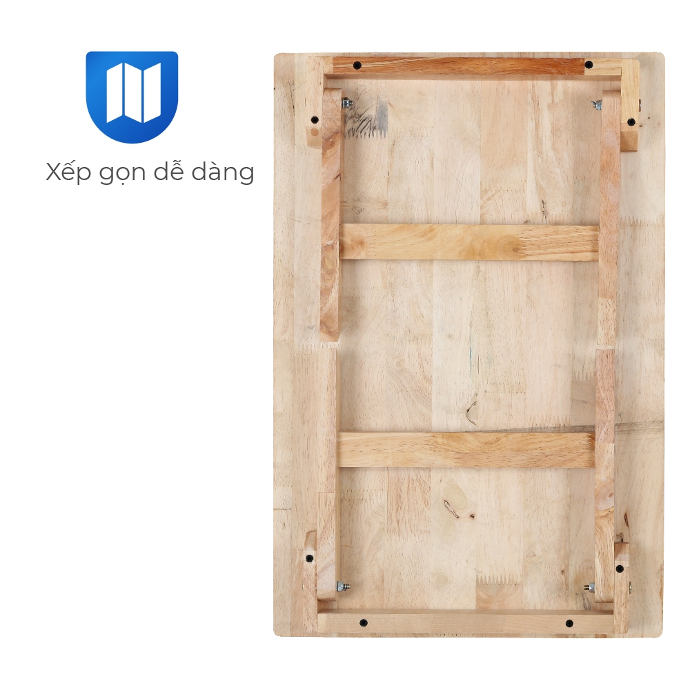Bàn trà gỗ QUI PHÚC, gỗ tự nhiên, chịu lực tốt, gấp gọn dễ dàng, bàn trà phòng khách, ban công