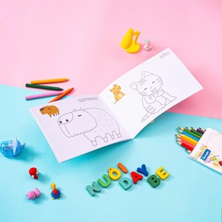 Tô màu hình dạng, động vật - combo 2 cuốn từ Nuoidaybe