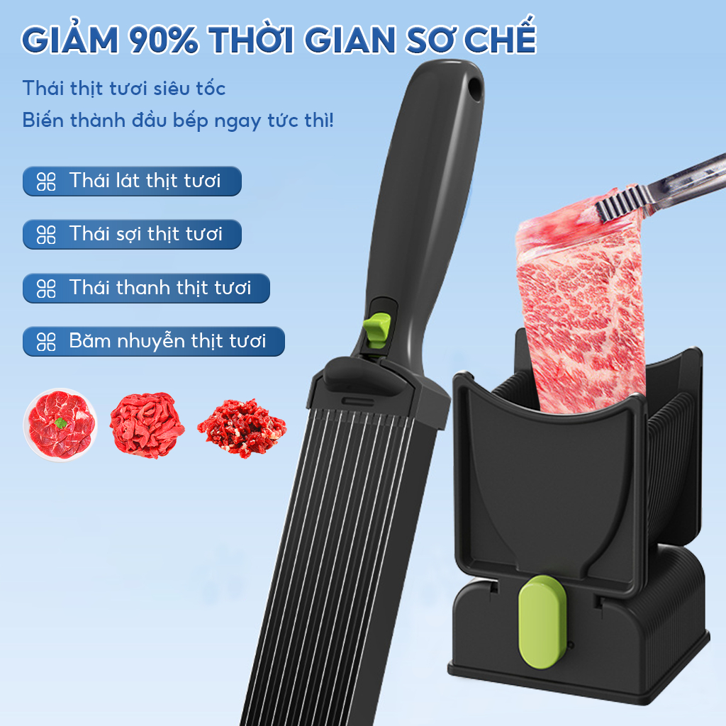 Máy Thái Thịt Inox Hiệu Quả, Máy Cắt Thịt Có Thể Điều Chỉnh Hướng Dẫn Sử Dụng Tiết Kiệm Nhân Công Máy Hủy Thịt Tươi BBQ