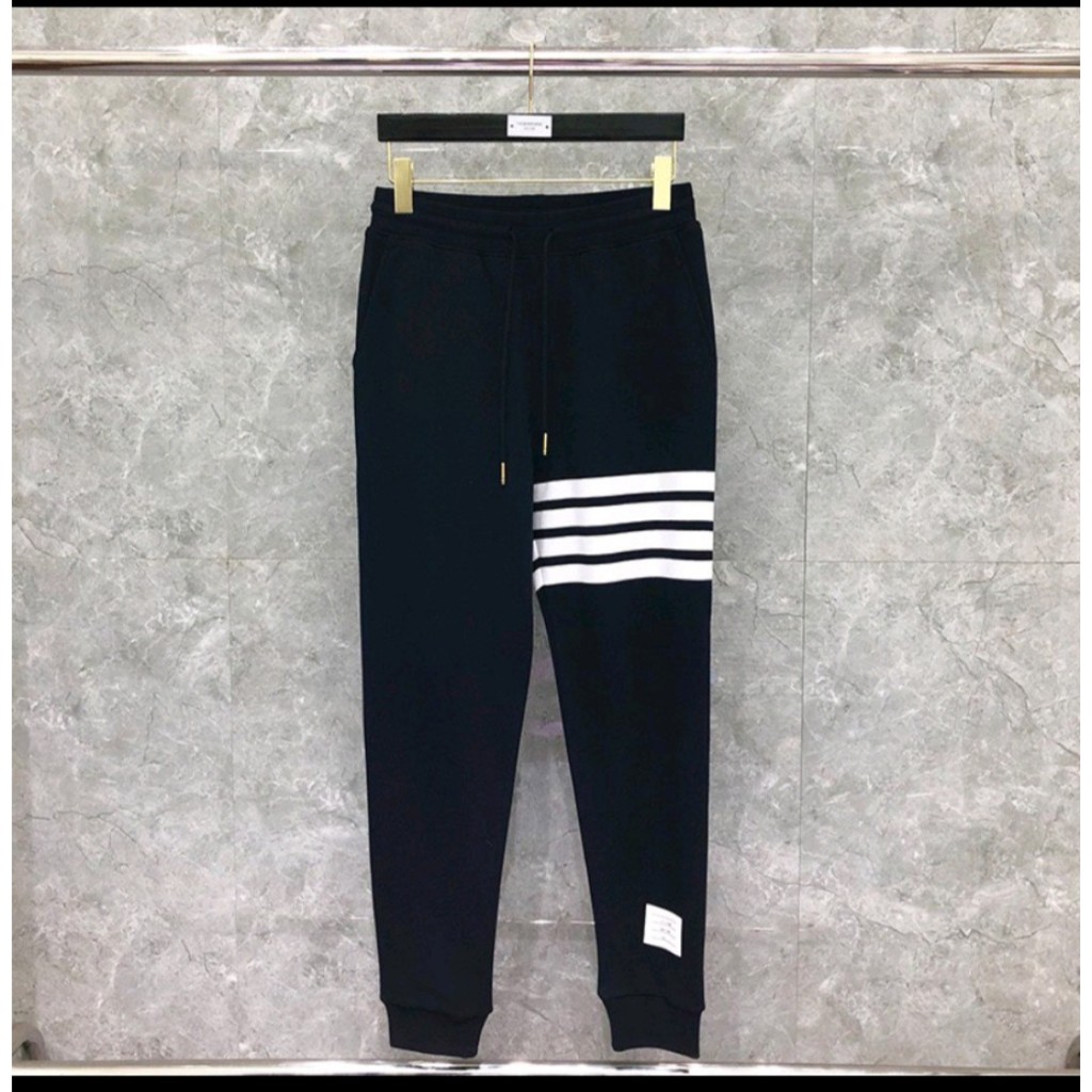 Bộ Dài Thể Thao Nam Nữ In 4 Viền Chất Nỉ Nhiều Màu Thời Trang Thiết Kế Áo Kèm Quần Jogger Unisex L1
