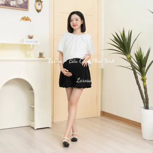 Quần Bầu Larosa Dáng Bí Phồng Chất Đũi Mềm Mát 2 Lớp Có Đáp Bụng Cạp Chun Co Giãn Thoải Mái LA2Q