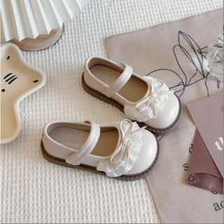 Sz 21-30 Giày Búp Bê Nơ Ren Phong Cách Vintage Cho Bé Gái K108