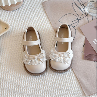 Sz 21-30 Giày Búp Bê Nơ Ren Phong Cách Vintage Cho Bé Gái K108