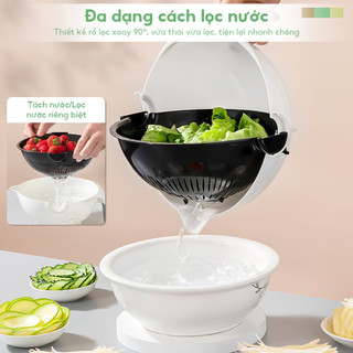Máy cắt lát rau củ đa chức năng Dụng cụ nhà bếp Máy hủy tài liệu Máy thái lát có giỏ Trái cây Khoai tây Xay cà rốt mới