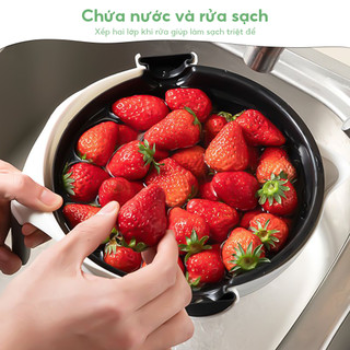 Máy cắt lát rau củ đa chức năng Dụng cụ nhà bếp Máy hủy tài liệu Máy thái lát có giỏ Trái cây Khoai tây Xay cà rốt mới