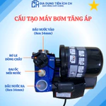 Máy Bơm Tăng Áp Điện Tử Dophi Công Suất 150W 200W Máy Bơm Tăng Áp Điện Tử Thông Minh Có Rơ Le Cảm Biến Tự Động Ngắt CH — ảnh 3