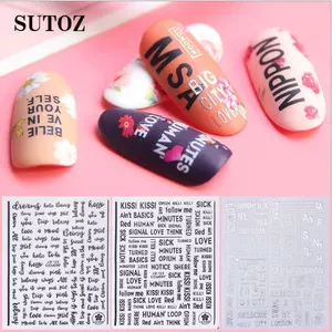 Sticker mẫu chữ SIÊU IU trang trí móng
