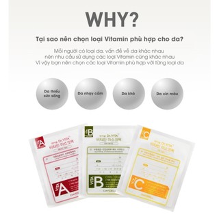 Mặt Nạ A/B/C Dưỡng Trắng Da Chống Lão Hóa Daycell Dr.Vita Vitamin Mask 1 miếng