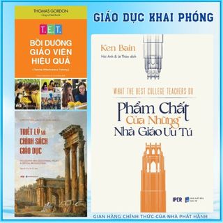 Sách Combo Giáo Dục Khai Phóng (3Q: Bồi dưỡng giáo viên hiệu quả + Triết lý và chính sách giáo dục + Nhà giáo ưu tú)