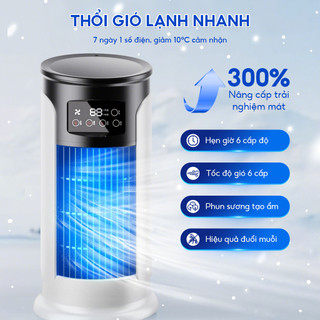 Điều Hòa Mini Hơi Nước Siêu Mát - Quạt Điều Hòa Mini Để Bàn Nhỏ Gọn