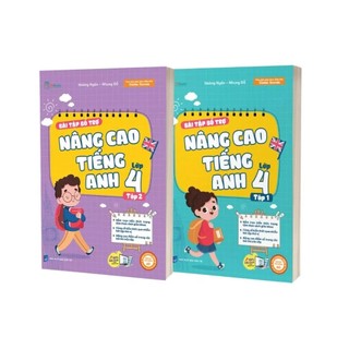 Sách - Bài Tập Bổ Trợ Nâng Cao Toán - Tiếng Việt - Tiếng Anh Lớp 4 (Tập 1+Tập 2)