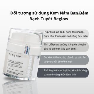 Combo Kem Ngày Nâng Tone & Kem Đêm Mờ Nám Beglow (50g) CB0338 - Phục Hồi, Dưỡng Da Sáng Khỏe, Nâng Tone