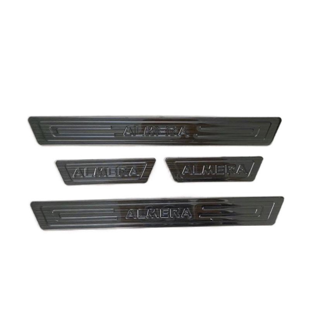 Ốp bậc cửa, nẹp bước chân xe Nissan Almera 2020-2025 vân Titan hàng cao cấp