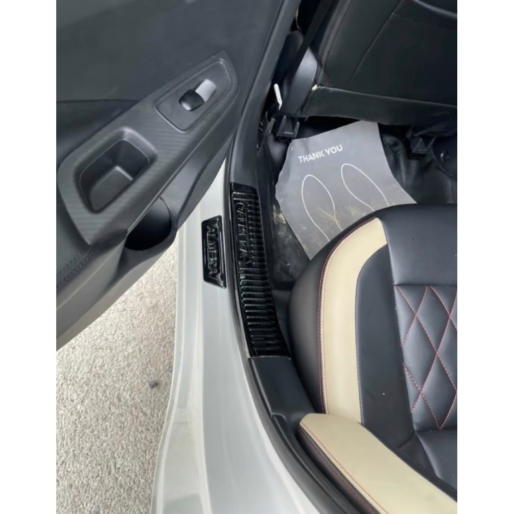 Ốp bậc cửa, nẹp bước chân xe Nissan Almera 2020-2025 vân Titan hàng cao cấp