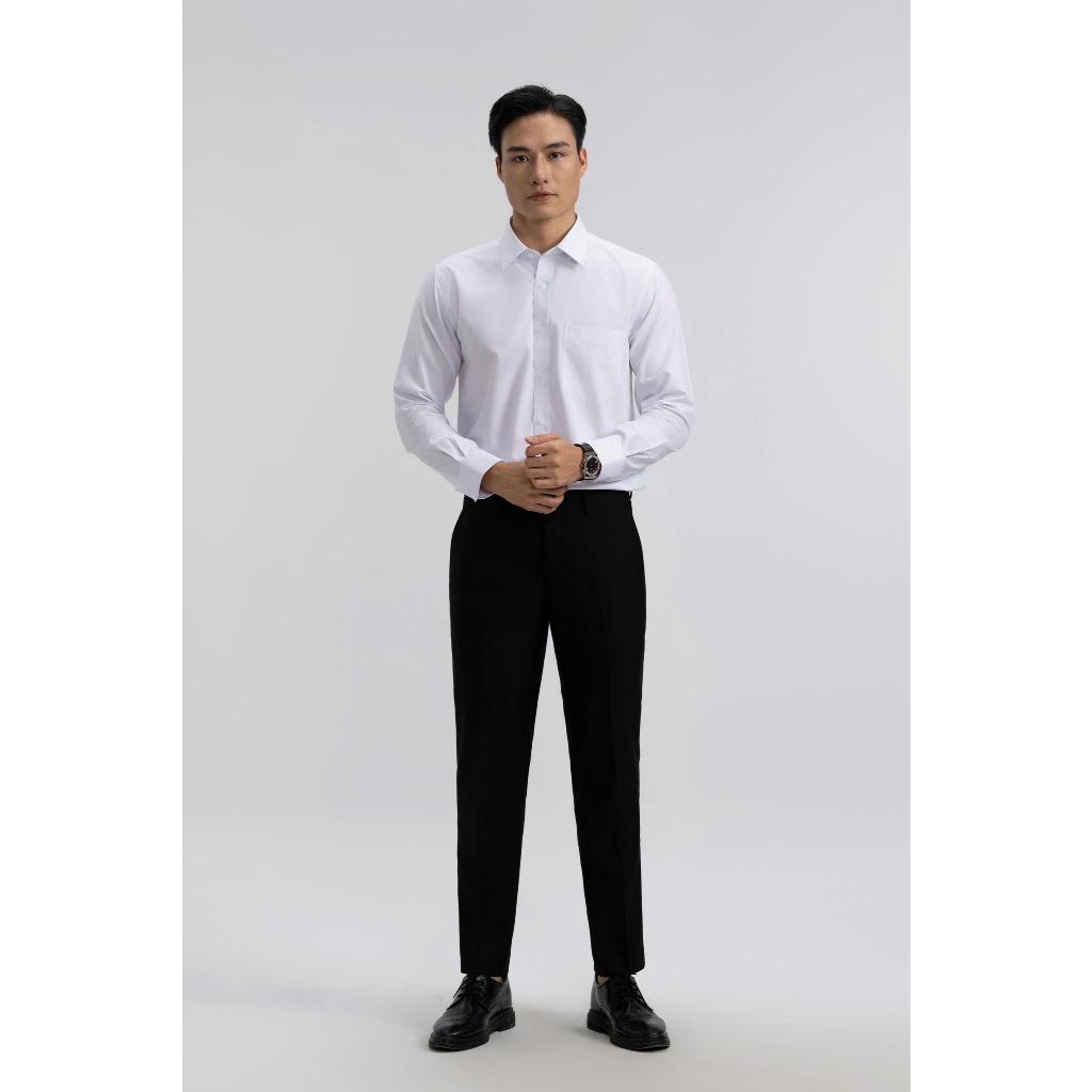 Áo Sơ Mi Công Sở Trắng Form Regular Vĩnh Tiến
