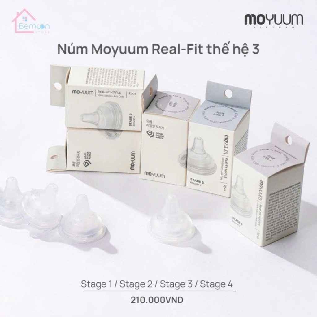Núm Ti Moyuum Hàn Quốc Thế Hệ 3 - Size 1/2/3/4 | Shopee Việt Nam