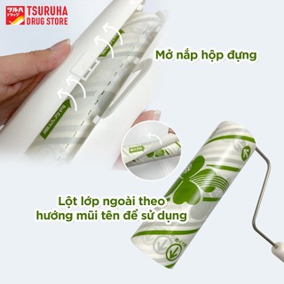 Cây Lăn Bụi Làm Sạch Quần Áo Ga Giường Sofa Siêu Dính Kèm 03 Bộ Lõi Lăn Bụi Thay Thế KURASHI RHYTHM