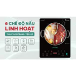 [Tặng Bộ nồi inox 430 LIN-30S2] Bếp từ đơn Livotec E smart LIS 636, 2 quạt tản nhiệt, mâm từ đồng nguyên chất — ảnh 5