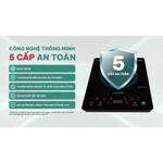 [Tặng Bộ nồi inox 430 LIN-30S2] Bếp từ đơn Livotec E smart LIS 636, 2 quạt tản nhiệt, mâm từ đồng nguyên chất — ảnh 6