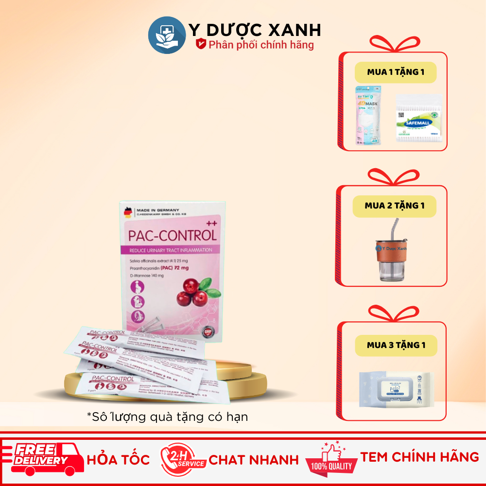 Mua [Chính Hãng] PAC CONTROL 10 gói, Hỗ trợ lợi tiểu, đường tiết niệu ...