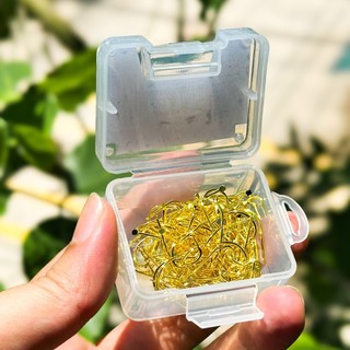 Hộp 100 Lưỡi Câu Chép Vương Không Ngạnh Lưỡi Vàng Chuyên Câu Cá Diếc Rô Chép Hợp Kim Carbon Cứng Nhẹ