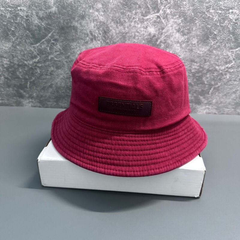 MŨ BUCKET JEAN NÓN VÀNH TRÒN THÊU ES NHỎ THỜI TRANG NAM NỮ
