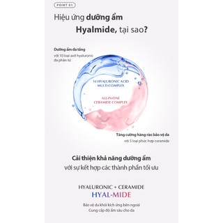 Tinh chất thuần chay phục hồi, làm dịu Elravie Zero Hyalmide Ampoule 50ml