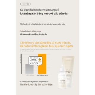 Tinh chất thuần chay phục hồi, làm dịu Elravie Zero Hyalmide Ampoule 50ml